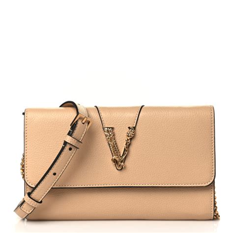 pochette beige versace|versace shopping bags.